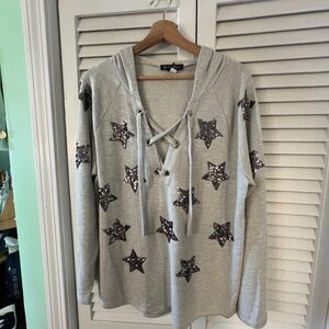 INC International Concepts Light Gray Hoodie